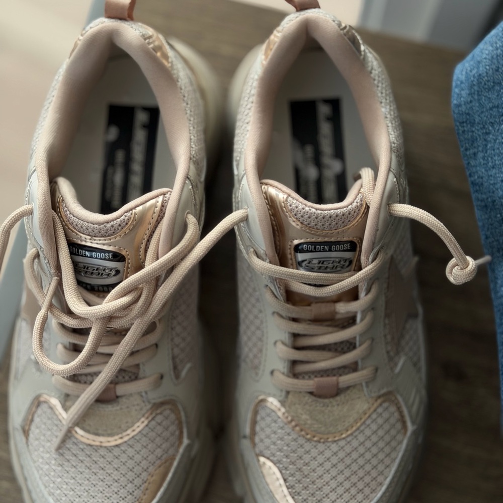 Golden Goose Taupe Women's Sneakers - Picture 2 of 6